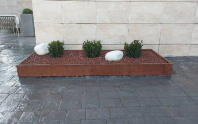 ¿Jardineras de Acero Corten? no creerás el resultado