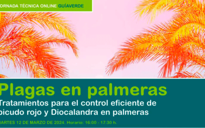 GuíaVerde organiza una jornada técnica online sobre las plagas en palmeras, Martes, 12 de marzo a las 16:00 h