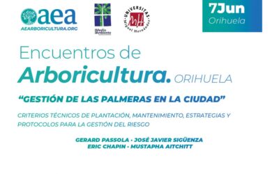 Sol i Vent Paisatges y Arborsystems patrocinadores del encuentro de Arboricultura en Orihuela 7 de junio