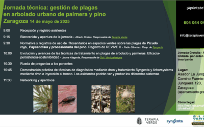 Jornada Técnica: Gestión de Plagas en Arbolado Urbano de Palmera y Pino Zaragoza, 14 de mayo de 2025